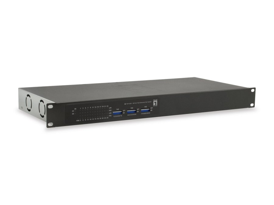 LevelOne FGP-2601W150 netv�rksswitch Ikke administreret Gigabit Ethernet (10/100/1000) Str�m over Ethernet (PoE) Sort #1