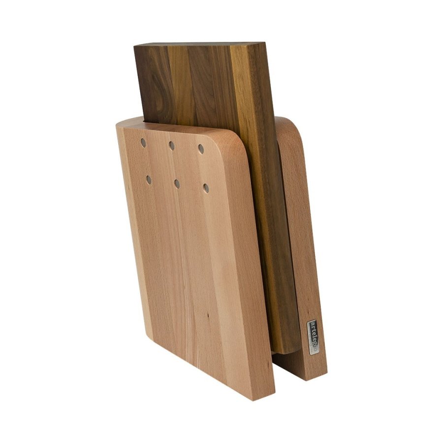 ARTELEGNO GRAND PRIX Magnetic beech wood knife block + kitchen board #2