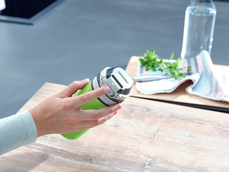 Leifheit 03249 rejsekrus 350 ml Sort, Gr�n Rustfrit st�l #2