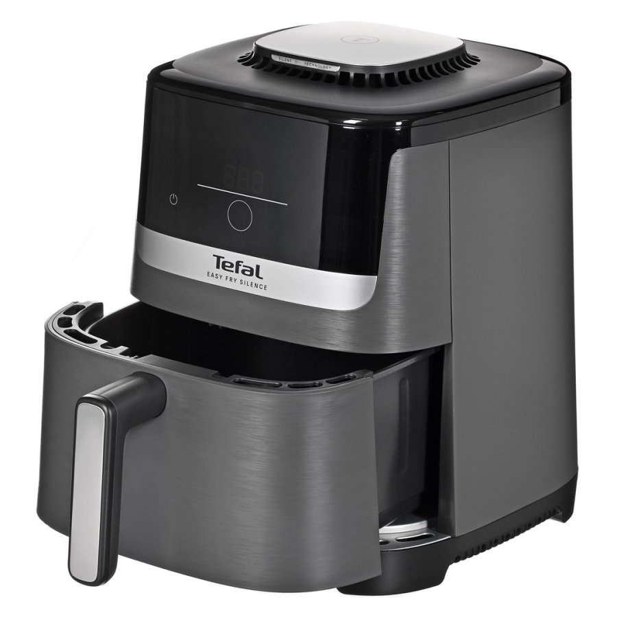 Tefal Easy Fry Silence EY551HE0 frituregryde Enkelt 5 L Enkeltstende Varmluftsteger Sort, Gr, Rustfrit stl #3