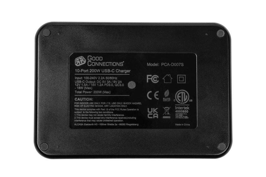 Alcasa PCA-D007S oplader til mobil enhed Tablet Sort Vekselstrm Hurtig opladning Indendrs #3