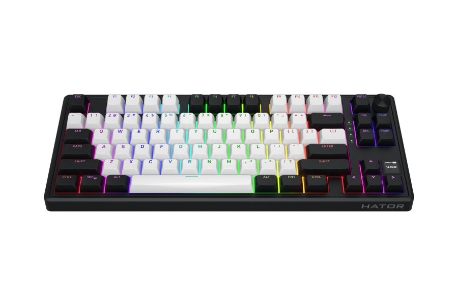 HATOR Skyfall 80 MAG ULTIMA 8K wireless tastatur Spil USB + RF Wireless + Bluetooth QWERTY US engelsk Sort, Hvid #8