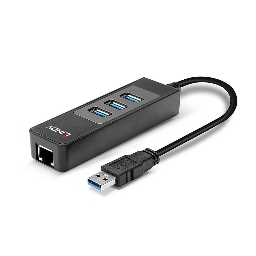 Lindy 43176 interface hub USB 3.2 Gen 1 (3.1 Gen 1) Type-A 5000 Mbit/s Sort #6