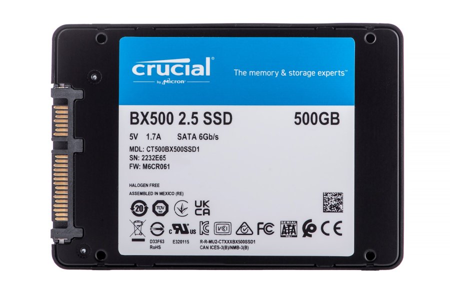 Crucial CT500BX500SSD1 intern solid state drev 2.5
