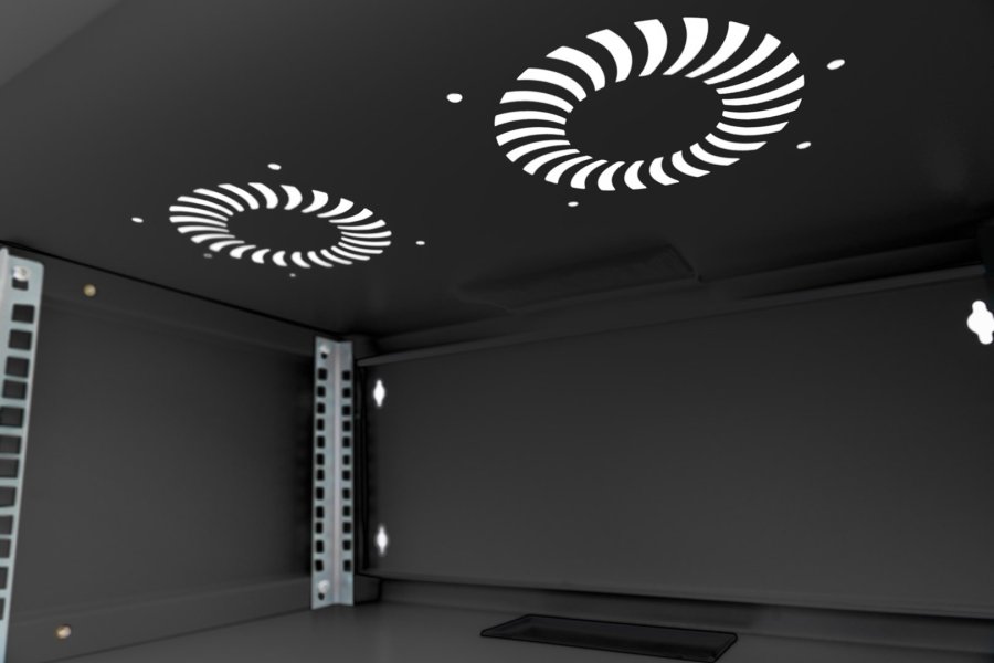 Digitus DN-38011 stativ 4U Vgmonteret stativ Sort #8