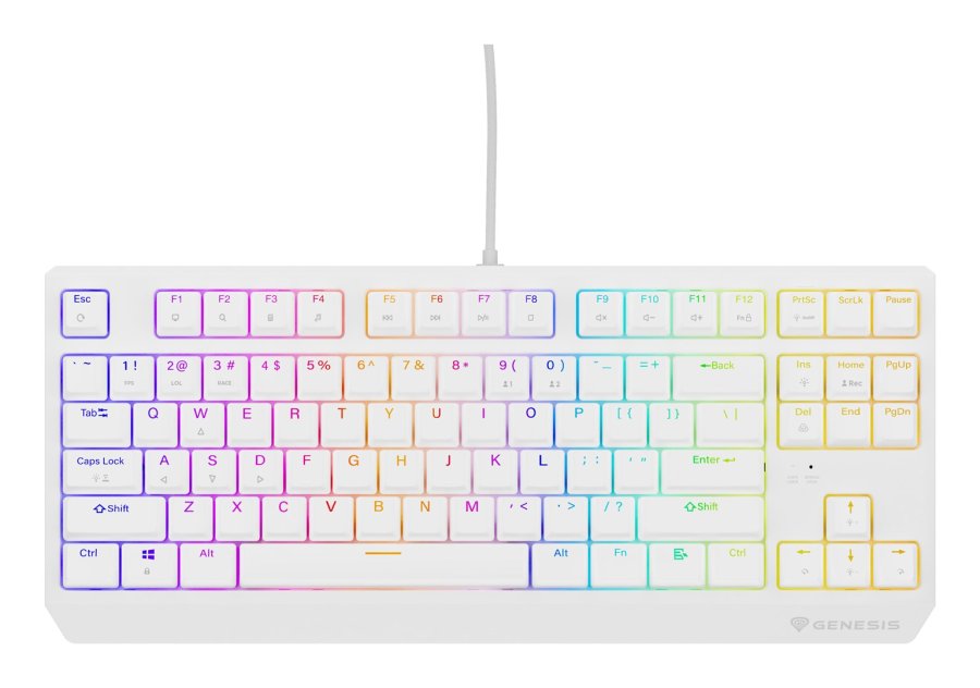 KLAWIATURA DLA GRACZY GENESIS THOR 230 TKL US RGB MECHANICZNA OUTEMU RED BIAA HOT SWAP #4