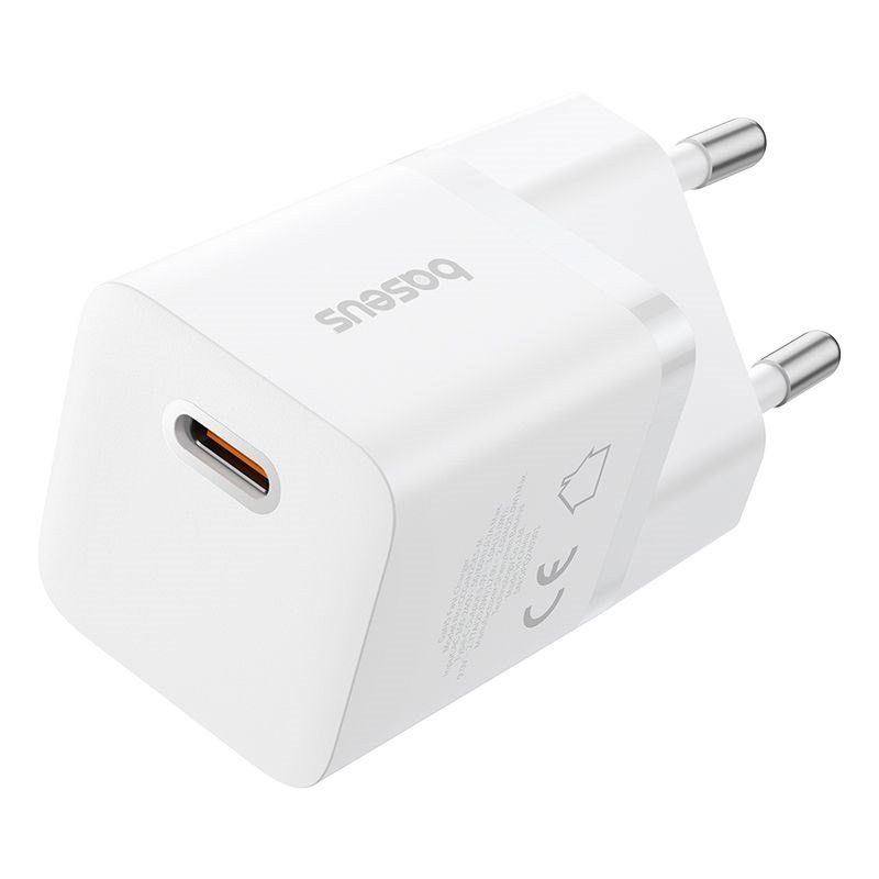 Baseus P10110909213-00 USB-C GaN5 mini 25W netoplader Hvid #1