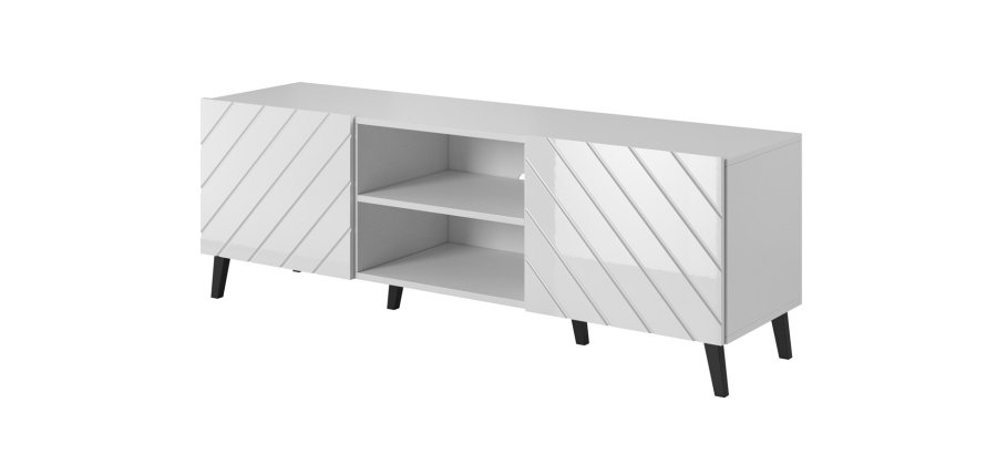 RTV-skab ABETO 150x42x52 hvid/hvid blank #3