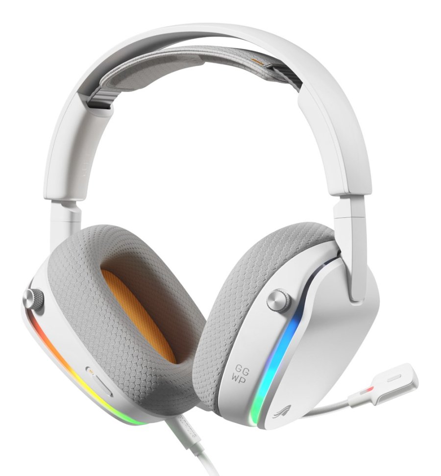 Glorious Gaming GHS Eternal RGB Headset Ledningsf�rt Spil USB Type-C Hvid #17