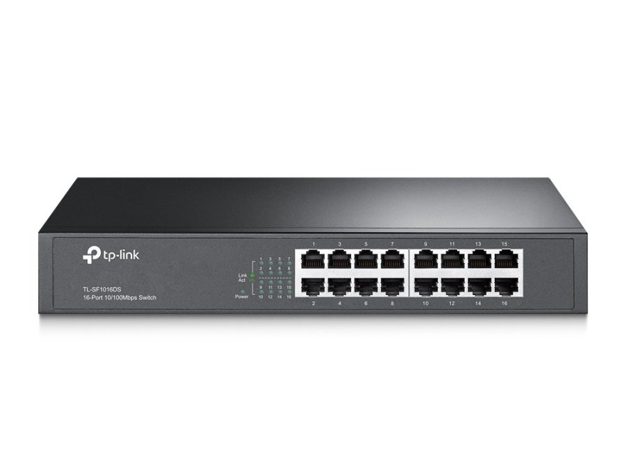 TP-Link TL-SF1016DS netv�rksswitch Ikke administreret Fast Ethernet (10/100) 1U Sort #1