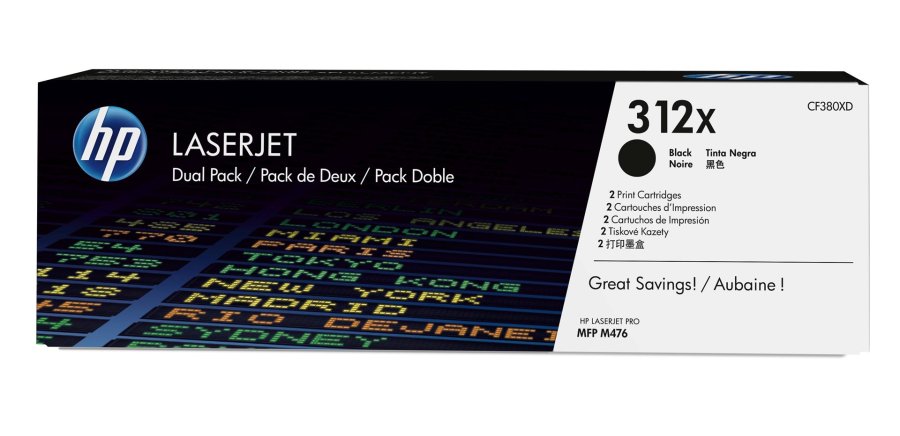 Black 2-Packs Laser Toner (No.312X) #1