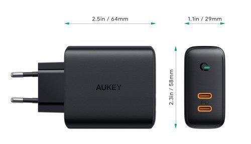 AUKEY PA-D2 oplader til mobil enhed 36W Sort Indendrs #5