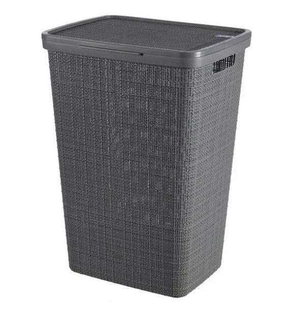 Curver vasketjskurv JUTE 58L Mrkegr #1
