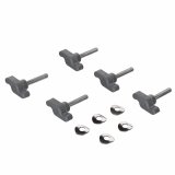Rund brusetaburet i aluminium #5