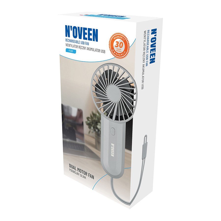 NOVEEN F220 USB genopladelig hndventilator #19