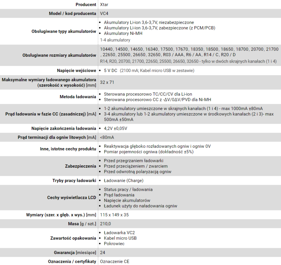 XTAR VC4 batterioplader Husholdningsbatteri USB #3