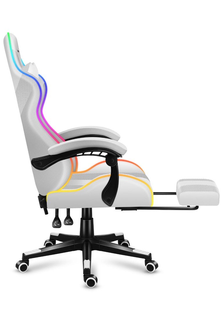 HUZARO FORCE 4.7 RGB White GAMING STOL #7