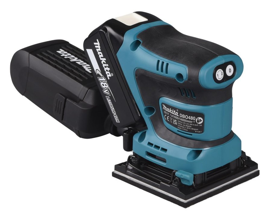 Makita DBO480Z transportabel slibemaskine Excentersliber 14000 OPM Sort, Bl 210 W #13