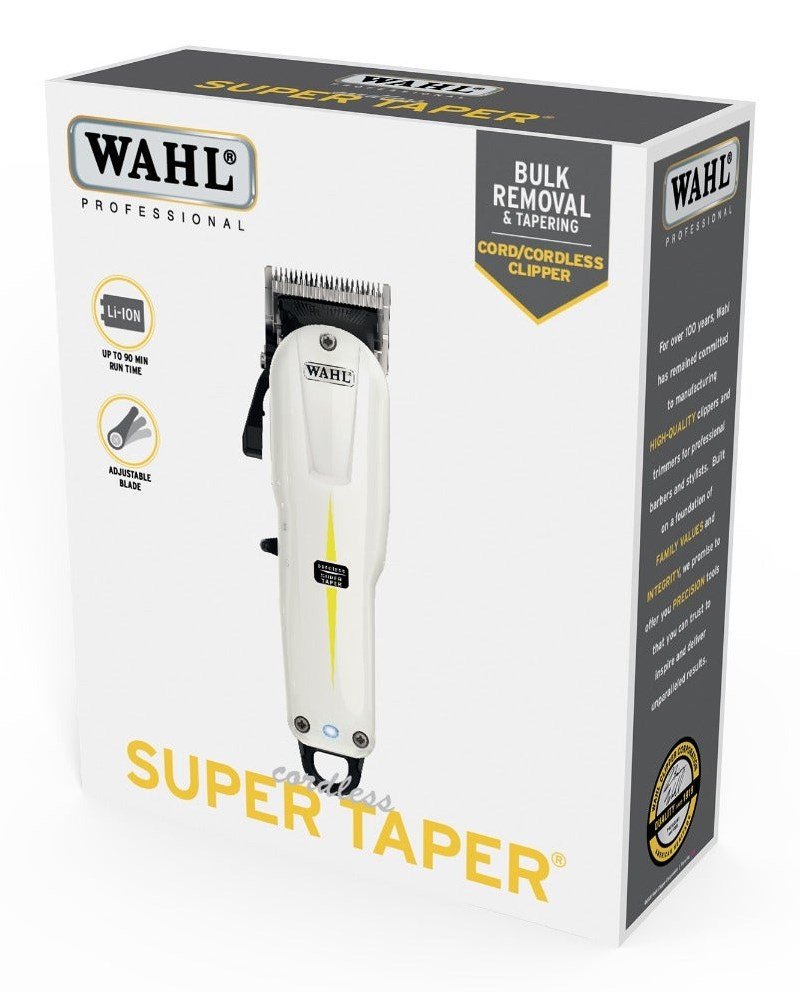 WAHL Cordless Super Taper Sort, Hvid Lithium-Ion (Li-Ion) #4