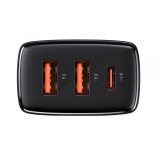 Baseus CCXJ-E01 oplader til mobil enhed Smartphone, SmartWatch, Tablet Sort Vekselstrm Hurtig opladning Indendrs #2
