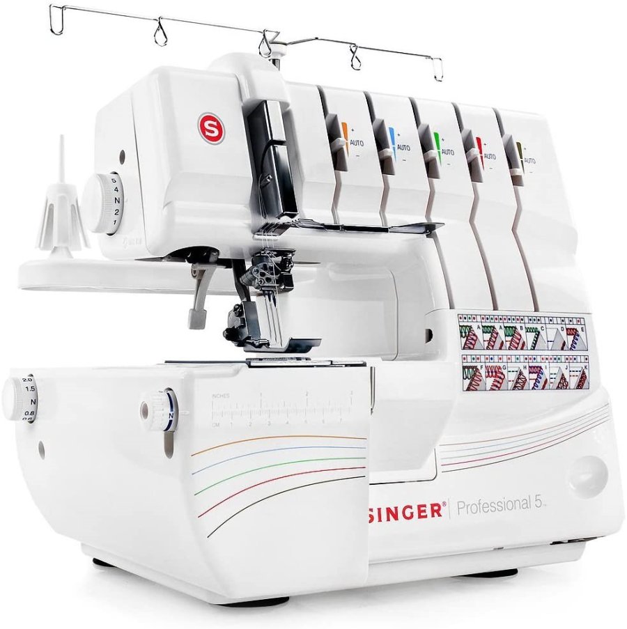 Overlock Singer 14T968 symaskine, elektrisk strm, hvid #3