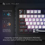 Dark Project Tamsus projektas ALU87B Bushido, G3MS Moonstone Switch, JAV tastatur Hjemme/kontor QWERTY Engelsk #1