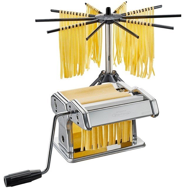 GEFU PASTA PERFETTA G-00166 Hndholdt pastamaskine med trretumbler #1