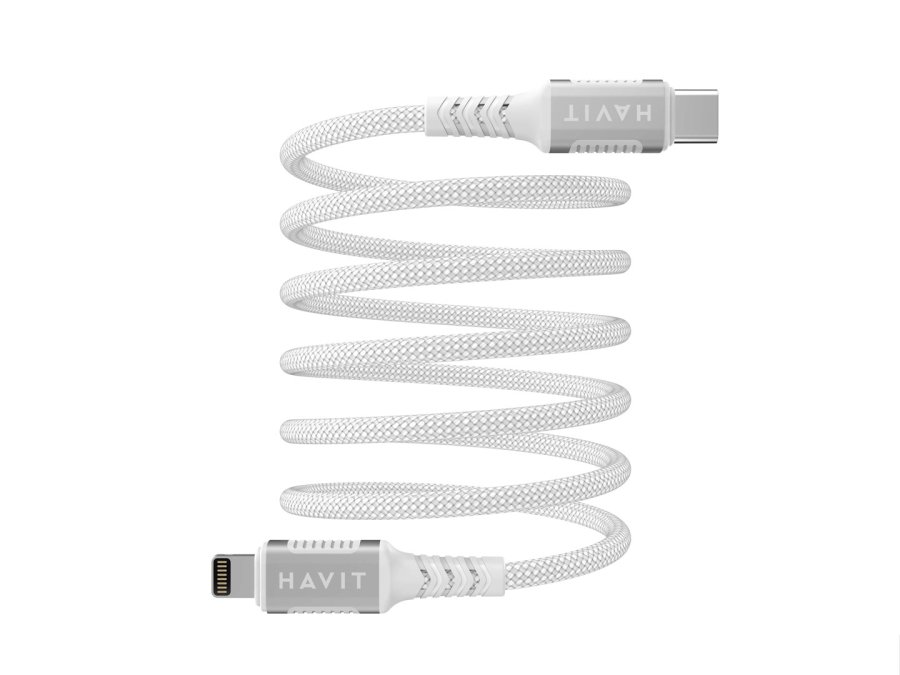 Havit CB6298 - Magnetisk USB type C-Lightning-kabel, 1 m (hvid) #1