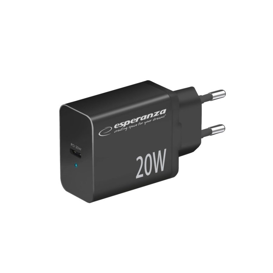 Esperanza EZC104K netoplader 20W sort #1