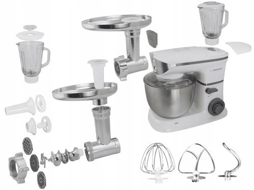 Esperanza EKM025 foodprocessor 1000 W 5 L Rustfrit stl, Hvid #6
