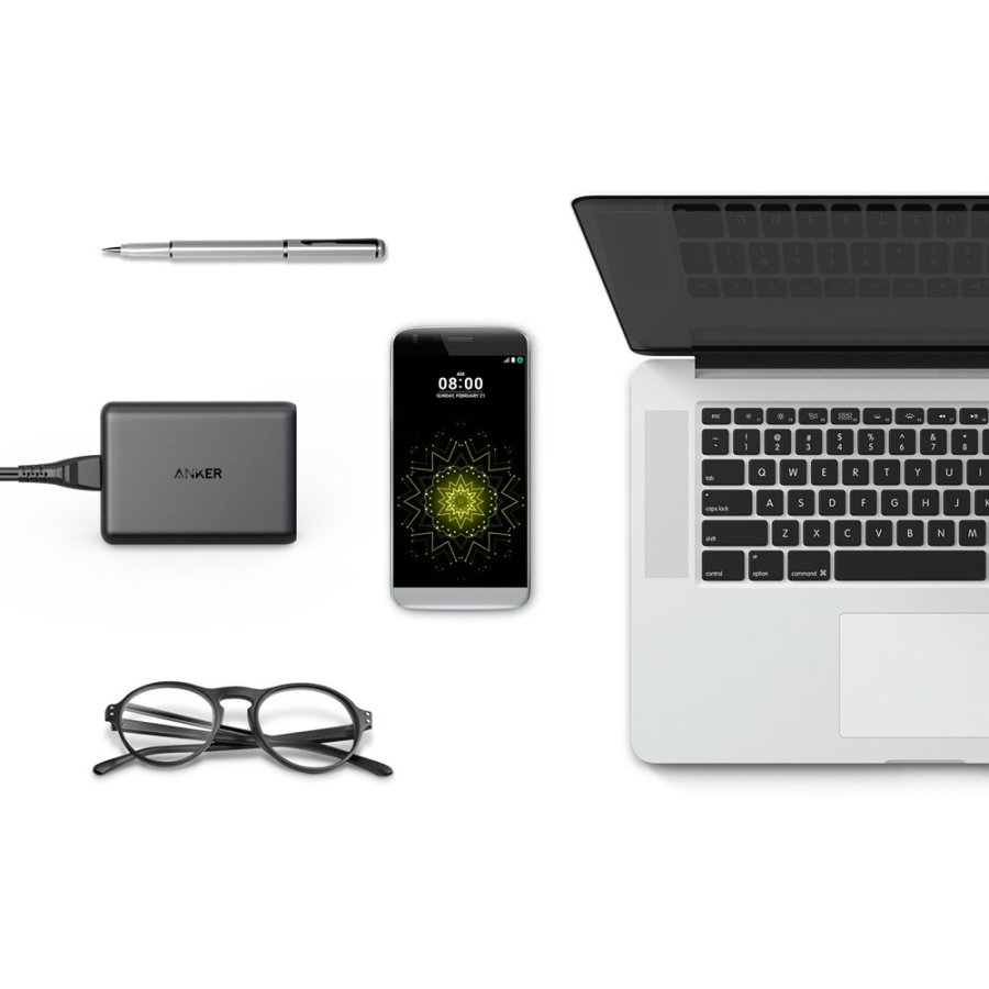 Anker PowerPort Speed 5 Universel Sort Vekselstr�m Indend�rs #9