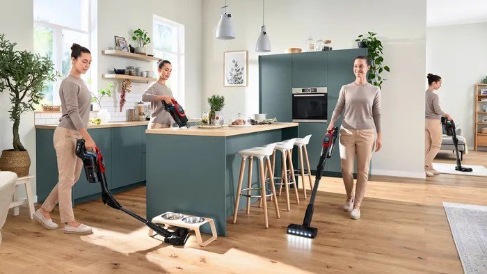 Bosch BCS1041PET stav stvsuger & elektrisk kost Stick vakuum Batteri Dry HEPA Posels 0,4 L 23,5 W Sort, Rd 4 At #61
