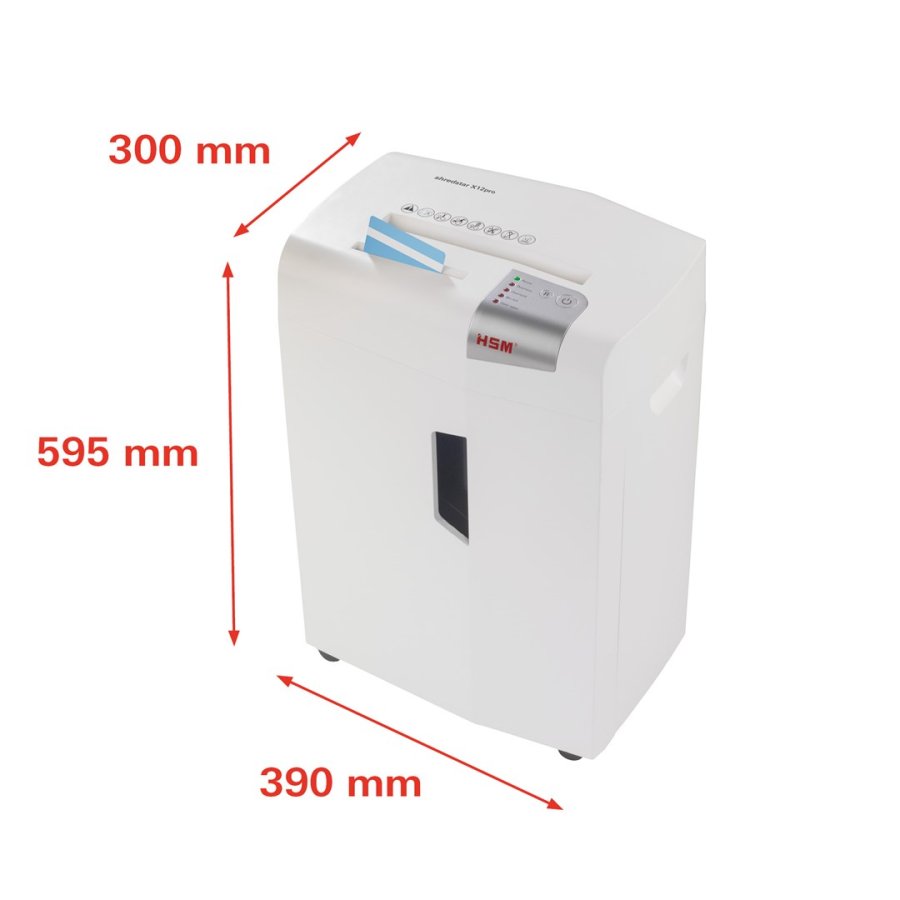 HSM shredstar X12pro dokument makulator, 2 x 15 mm + separat CD-skrer #3