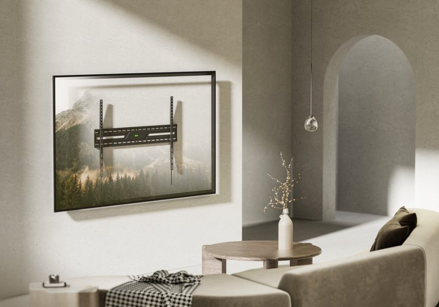 Gembird WM-100F-01 TV-vægbeslag (fast), 43”-100”, sort #9