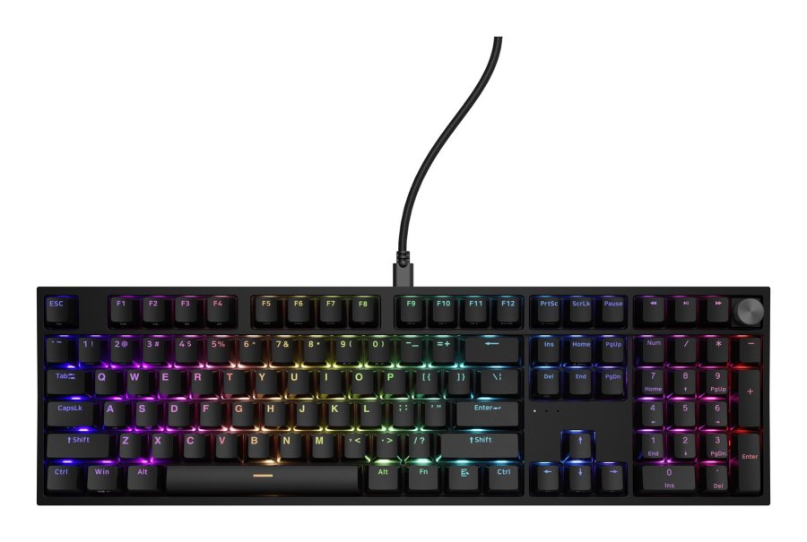 KLAWIATURA DLA GRACZY GENESIS THOR 404 US PODWIETLENIE RGB MECHANICZNA CZARNA OUTEMU PEACH SILENT #9