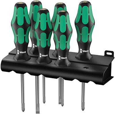 WERA 335/350/355/6 Kraftform Plus screwdriver set #1