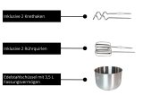 Unold 78720 rremaskine og mikser Hndmixer 500 W Hvid #3