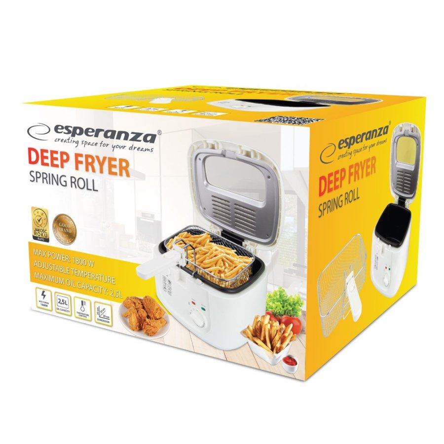 Esperanza EKG012 Fryer 2.5L, hvid #11
