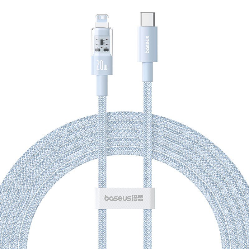 Baseus Gem USB-C til iP hurtigopladningskabel 2 m 20 W Bl #1
