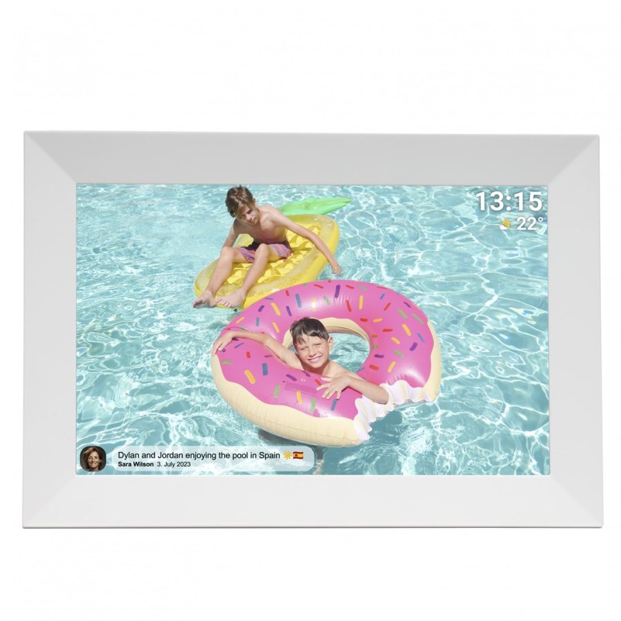 Denver PFF-1024WMK2 digital fotoramme Hvid 25,6 cm (10.1