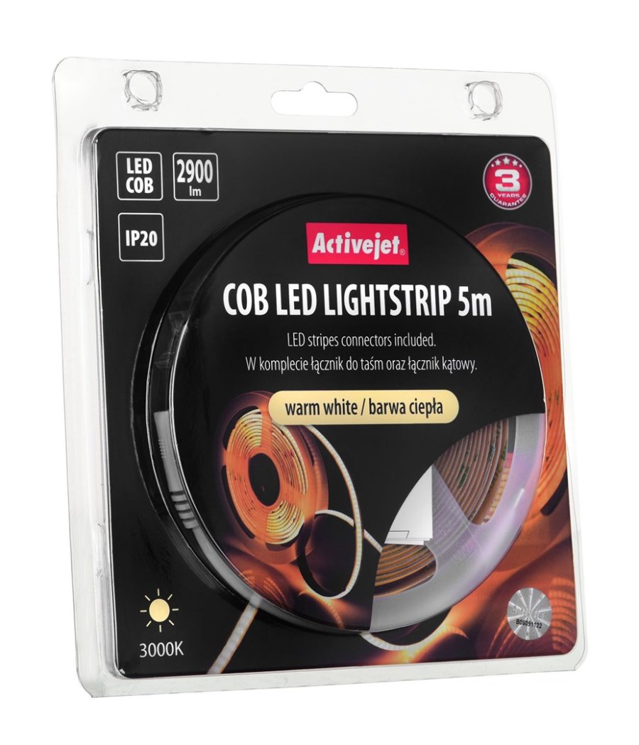 Activejet AJE-COB 5m ciep led strips Universal stribelys Indendrs #10