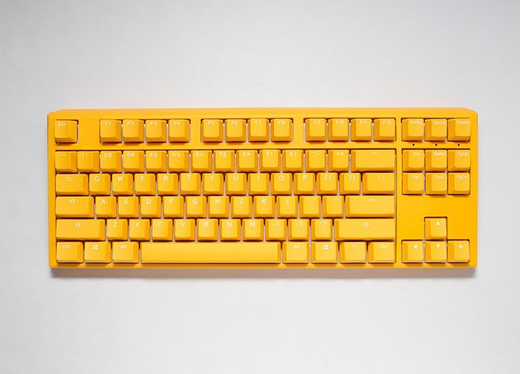 Ducky One 3 TKL tastatur Spil USB QWERTY Engelsk Gul #11