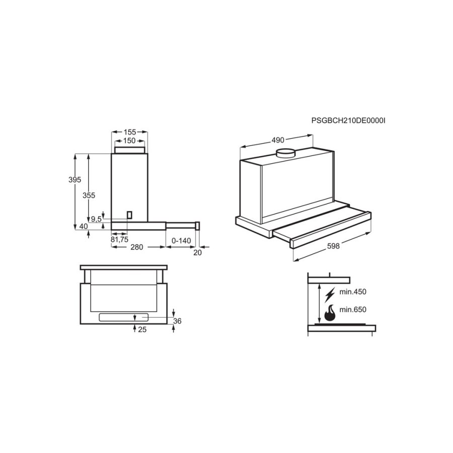 Electrolux LFP616X Indbygget under Gr A 600 m/t #34