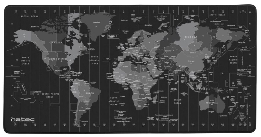 Gaming-musemtte Natec Time Zone Map Maxi Sort #2