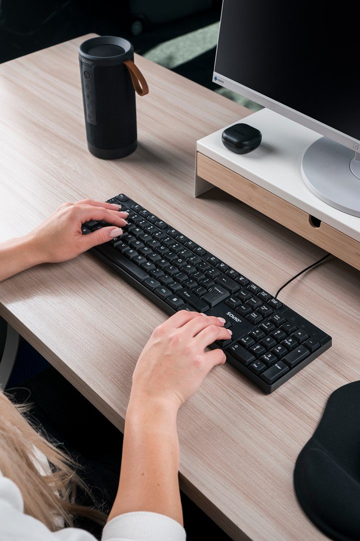 Savio KB-01 tastatur Hjemme/kontor USB QWERTY US engelsk Sort #8