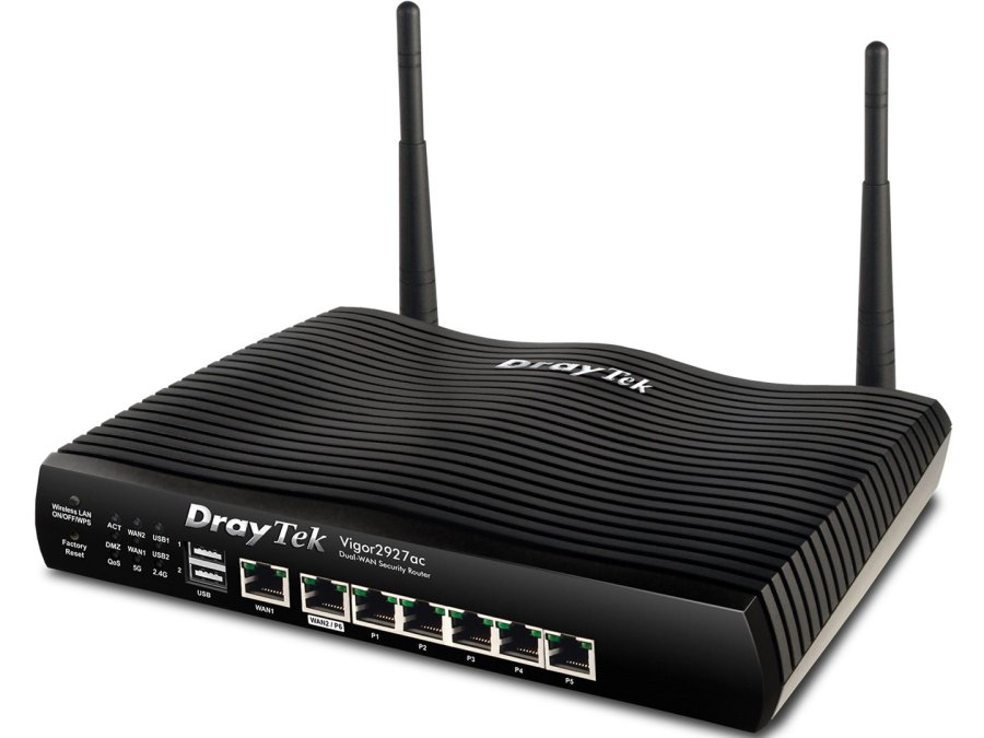 DrayTek Vigor2927ac tr�dl�s router Gigabit Ethernet Dual-band (2,4 GHz / 5 GHz) 4G Sort #2