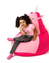 Puf GO GIFT Pink Lyserd Oxford 105 x 80 cm #2