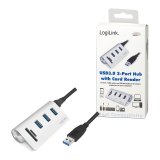 LogiLink CR0045 interface hub USB 3.2 Gen 1 (3.1 Gen 1) Type-A 5000 Mbit/s S�lv #10