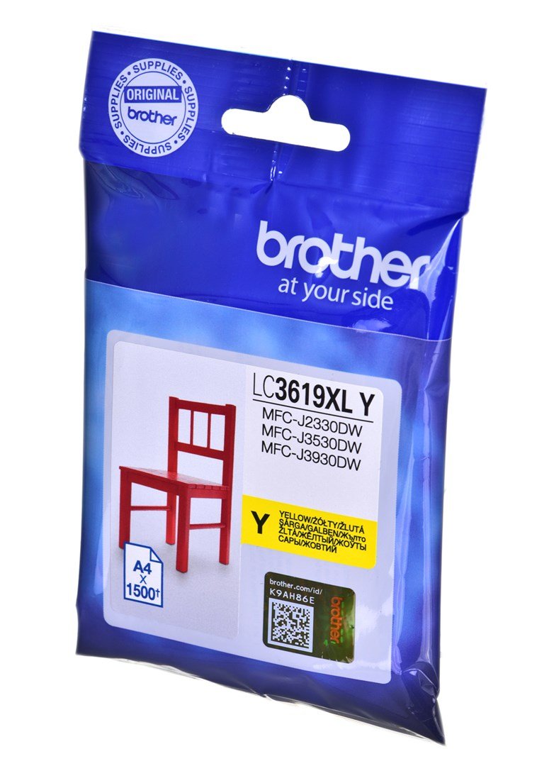 Brother LC-3619XLY blkpatron gte gul 1 stk. #2
