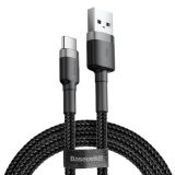 Baseus CATKLF-BG1 kabel til mobiltelefon Sort 1 m USB A USB C #2